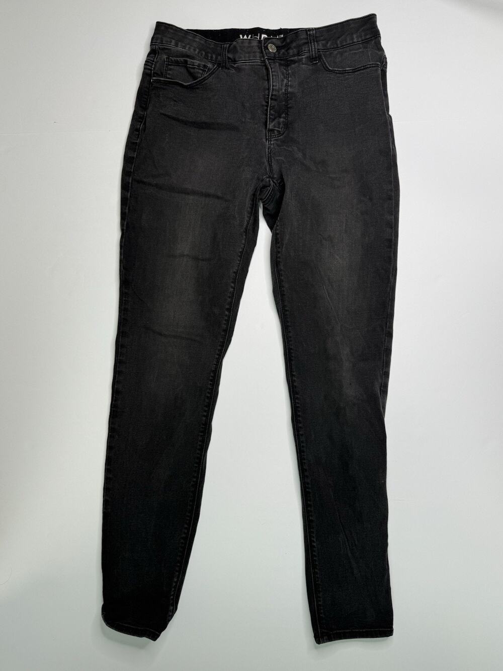 White House Black Market Jeans Womens 8R Black Skinny Leg Feel Beautiful Stretch